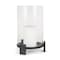 Homeroots 14" Black Metal Abstract Tabletop Hurricane Candle Holder 608418 - alternate 5