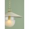 Mitzi Ressi 1 Light Pendant 20 In. Aged Brass/Soft Cream H926701S-AGB/SCR - alternate 6