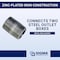 Sigma Engineered Solutions ProConnex 1/2 in. D Zinc-Plated Steel Threaded Nipple For Rigid/IMC 54258 - alternate 5