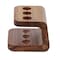 Homeroots Designer Genuine Teak Toothbrush Holder 475847 - alternate 7