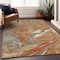 Homeroots 8' X 10' Brown Beige And Gray Abstract Washable Indoor Outdoor Area Rug 602668 - alternate 8