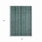 Homeroots 3' X 5' Teal Blue Aqua And Gray Striped Washable Indoor Outdoor Area Rug 616388 - alternate 7