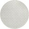 Homeroots 8' Ivory And Beige Round Geometric Washable Indoor Outdoor Area Rug 596197 - alternate 8