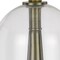Homeroots 29" Clear Metal Table Lamp With White Empire Shade 524714 - alternate 5