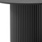 Homeroots 46" Black Wood Pedestal Base Round Top Dining Table 713565 - alternate 6