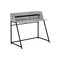 Homeroots 47" Gray and Black Wood and Metal Sled Computer Desk 489852 - alternate 9