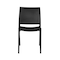 Niche Terrace Plastic Indoor/Outdoor Stacking Chair, for Patio, Cafe, Breakroom, Dining, Black, 12PK 4100BK12PK - alternate 9