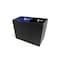 Hapco Elmar Signature Dual Chamber Vegan Leather 18 Quart Rectangular Wastebasket, Monterey Black, 6PK SWB118MBLK - alternate 1