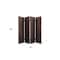 Homeroots 84" Bronze Fabric Folding Four Panel Screen Room Divider 274732 - alternate 5