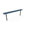 Mytcoat 8ft Outdoor Bench without Back, Inground, Light Blue, Punched Steel, Textured Coating 804345 - alternate 1