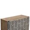 Homeroots 32in Dark Brown Black and White Solid Wood And Inlaid Bone Textured Accent Cabinet With Two Doors 654282 - alternate 7