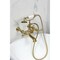 Kingston Brass 7-Inch Wall Mount Tub Faucet with Hand Shower, Brushed Brass CC541T7 - alternate 5