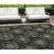 Homeroots 9' X 12' Green Gray And Charcoal Medallion Washable Indoor Outdoor Area Rug 587708 - alternate 1