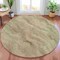 Homeroots 8' Sage And Ivory Round Abstract Washable Indoor Outdoor Area Rug 631313 - alternate 7