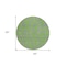 Homeroots 8' Lime Green And Purple Round Geometric Washable Indoor Outdoor Area Rug 599210 - alternate 7
