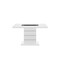 Homeroots 63" White Silver And Black Glass Faux Crystal And Wood Rectangular Bar Table 564792 - alternate 6