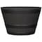 L&G 12 in. H X 19 in. W X 19 in. D X 19 in. D Polyresin Whiskey Barrel Planter Brown PVH6019TNI - alternate 1