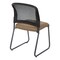 Office Star Products ProGrid Titanium & Black Visitors Chair, Sled Base, Icon Brown 86725R-232 - alternate 4
