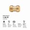 Proline Series 1-in PF Brass Push Fit Coupling 6630-005 - alternate 5