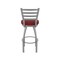 Holland Bar Stool Co 410 Jackie Stainless Steel 36in Swivel Bar Stool with Graph Ruby Seat 41036SS016 - alternate 8