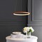 Jonathan Y Brice 15.75" Modern Contemporary Metal Round Dimmable Integrated LED Pendant, Orange JYL7202G - alternate 10