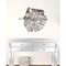 Homeroots Set of Two Gray Aluminum Novelty Hanging Dimensional Sculpture, 2PK 401276 - alternate 3