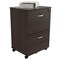 Homeroots Espresso Finish Wood Rolling Filing Cabinet 249815 - alternate 7