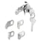 Defender Security Mailbox Lock, Tumbler Lock, Keyed Key, Steel, Nickel S 4140 - alternate 1
