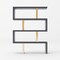 Homeroots Gold And Gray Four Tier Bookcase 482698 - alternate 6