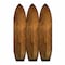 Homeroots 71" Brown Solid Wood Folding Three Panel Screen Room Divider 342735 - alternate 1