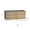 Homeroots 48" Oak Wood Freestanding Bathroom Vanity With White Sink And Two Drawers 627409 - alternate 4