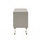 Homeroots 55" Gray And Clear Writing Desk With Three Drawers 402072 - alternate 6