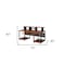 Homeroots 72" Brown and Black Wood and Metal Rolling Computer Desk 491534 - alternate 5