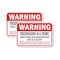 Signmission Warning Trespassing is a Crime Theft From This Construc, 12'' X 18'', Heavy Gauge Aluminum, 2PK A-1218-2PACK-3001 - alternate 1