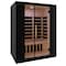 Saunaspa Square Sauna, Canadian Hemlock & Black, Infrared Heating Panels, Red Light Heater, 7 Chroma Lights MNSC0029-0SB - alternate 10