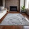 Homeroots 5' X 8' Gray Abstract Washable Non Skid Indoor Outdoor Area Rug 559374 - alternate 5