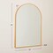 Homeroots 36" Gold Arch Metal Framed Full Length Hanging Mirror 564486 - alternate 9