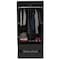 Homeroots 32" Black Two Drawer Combo Dresser 524958 - alternate 1