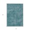 Homeroots 10' X 14' Teal Blue Washable Indoor Outdoor Area Rug 598865 - alternate 9