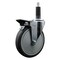 Service Caster 6'' Thermoplastic Rubber Swivel 1'' Expanding Stem Caster with Brake SCC-EX20S614-TPRB-PLB-1 - alternate 1