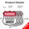 Signmission No Trespassing Shield Sign Warning You A, 12 inch X 12 inch, Aluminum Metal Sign, 5PK SHI-A-5Pack-12-423 - alternate 6