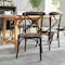 Flash Furniture Advantage X-Back Chair with Metal Bracing and Fruitwood Seat X-BACK-METAL-FW - alternate 1