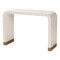 Bali & Pari Carlyn Coastal Beige and White Mother of Pearl Capiz Shell Console Table 252-13988-ZORO - alternate 1