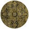 Homeroots 8' Coffee And Gray Round Oriental Washable Indoor Outdoor Area Rug 563759 - alternate 9