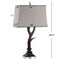 Jonathan Y Antler 29.5" Rustic Resin/Crystal LED Table Lamp, Brown/Clear JYL6306A - alternate 6