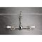 Kingston Brass Two-Handle Wall Mount Bridge Kitchen Faucet, Polished Nickel KS1266PL - alternate 4