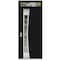 Vdomdoors Aluminum Door Cynex 6116 Black Entry Steel Metal Modern Painted W36xH80+16 Left Inswing CYNEX6116EXD-BLK-W36xH80+16-LH-I - alternate 6