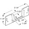 Prime-Line 1.38 in. D X 3.25 in. L Mill Silver Steel Pocket Door Slide Guide 1 pk N 6566 - alternate 2