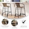 Flash Furniture Lila  Commercial Grade Indoor-Outdoor PE Rattan Restaurant Barstool with Black Aluminum Frame and Footrest in Medium Brown, PK2 2-SDA-AD632032R-DK-BN-GG - alternate 18