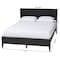 Baxton Studio Primrose Mid-Century Black Fluted Wood Queen Size Platform Bed 249-13816-ZORO - alternate 10